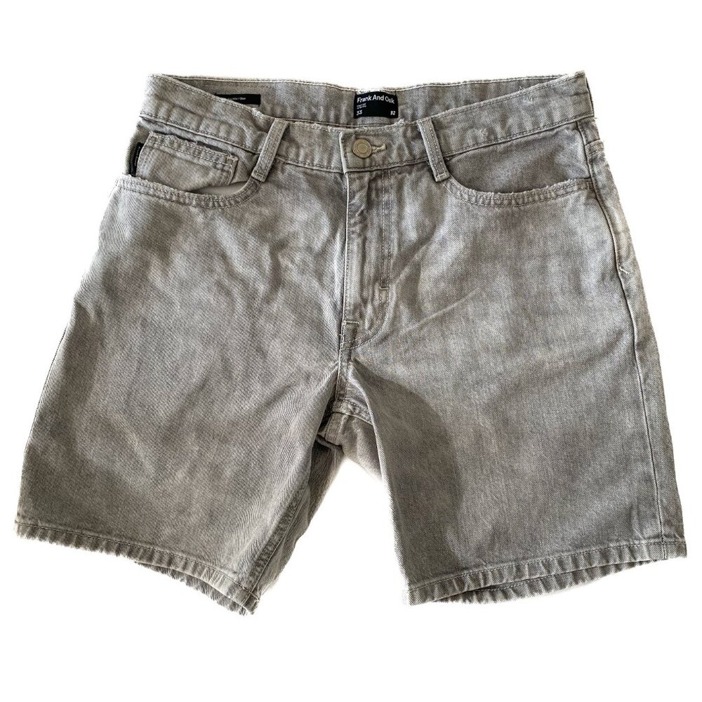 Frank & Oak Light Wash Denim Shorts Size 33 / 8" Inseam
